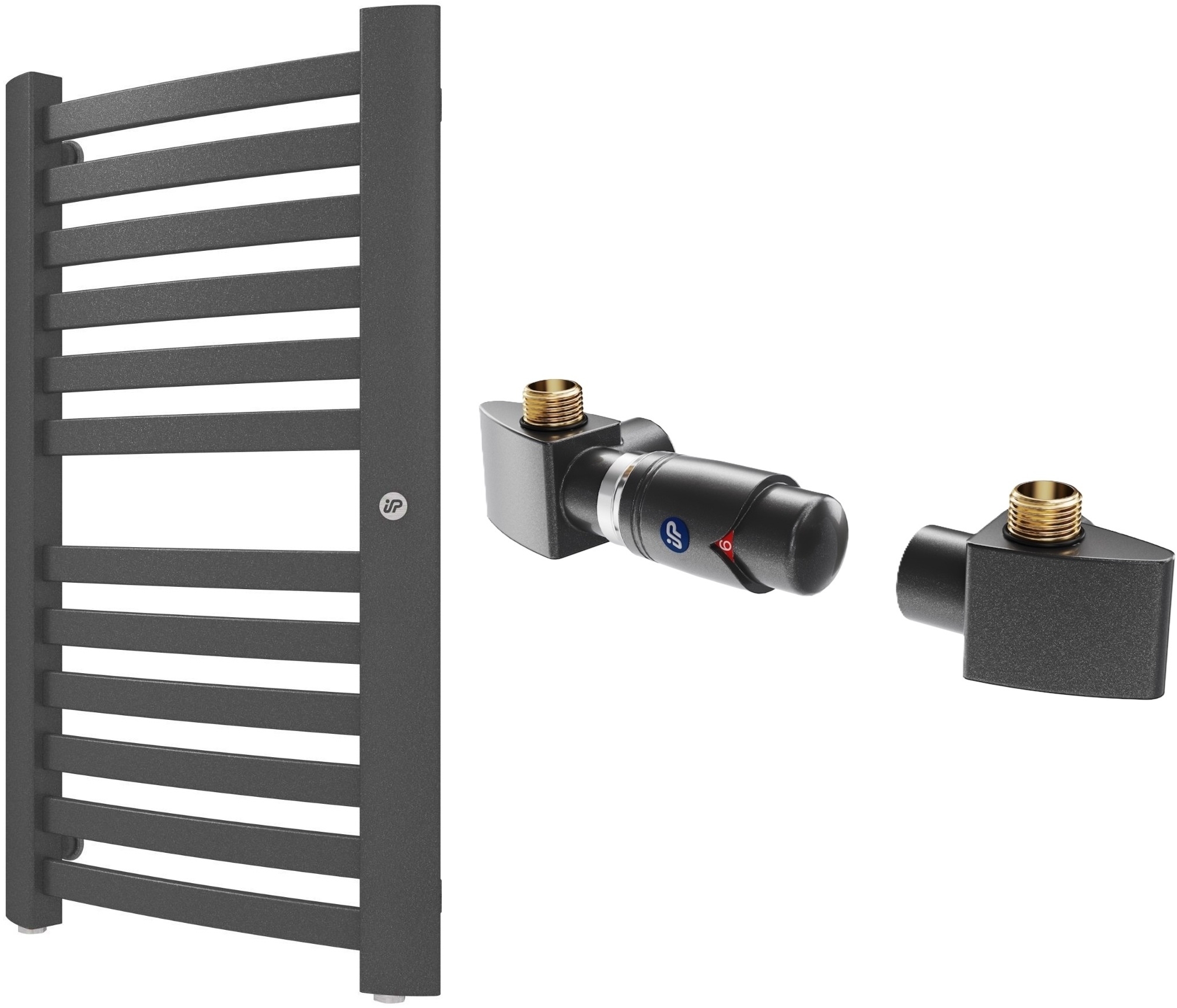 Conjunto radiador de baño Instal Projekt Retto RET-40/70C12, kit termostato Instal Projekt Z17 606400002C12
