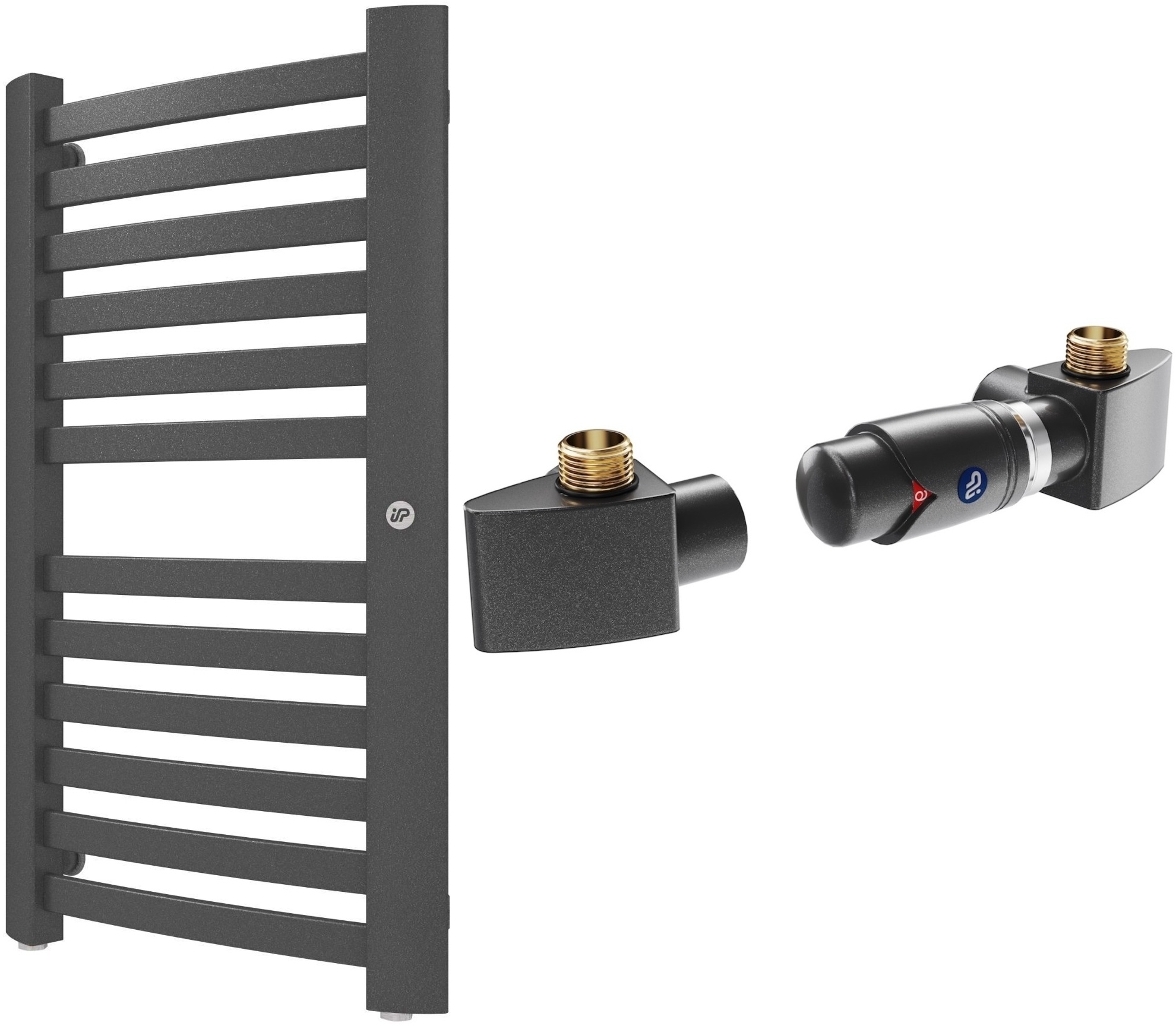 Conjunto radiador de baño Instal Projekt Retto RET-40/70C12, kit termostato Instal Projekt Z17 606400001C12