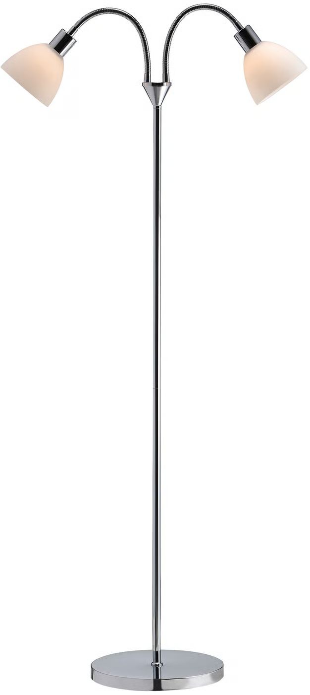 Nordlux Ray lámpara de pie 2x25 W cromo-ópalo 63224033