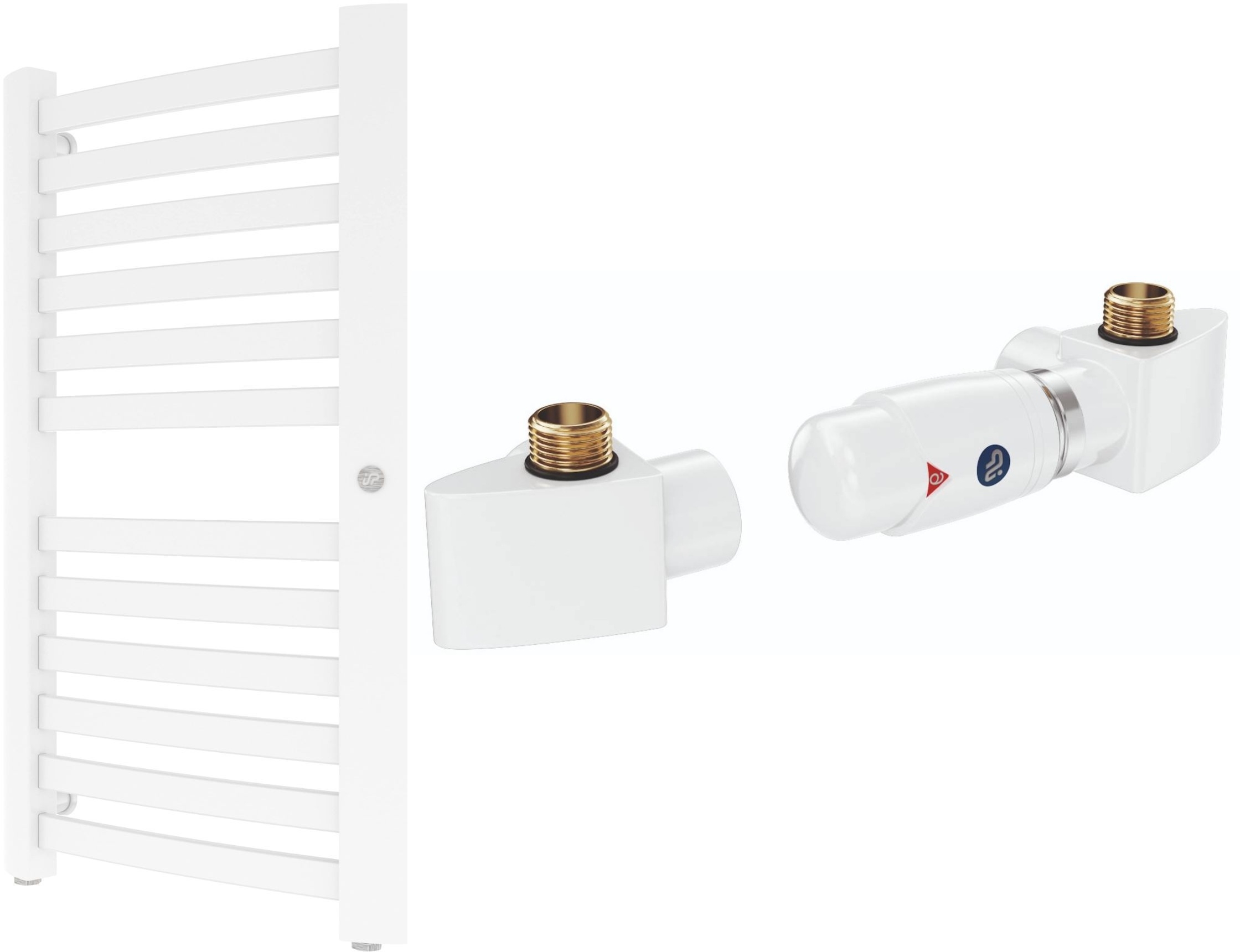 Conjunto kit termostato Instal Projekt Z17 606400001, radiador de baño Instal Projekt Retto RET-40/70