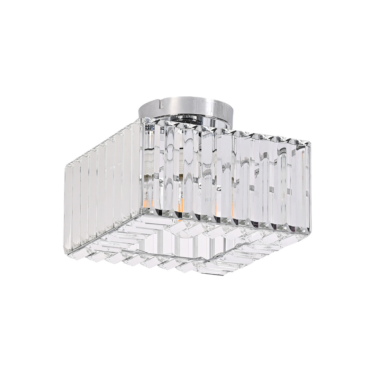 Light Prestige Vetro lámpara de techo 1x15 W cromo LP-2910/1C CH square