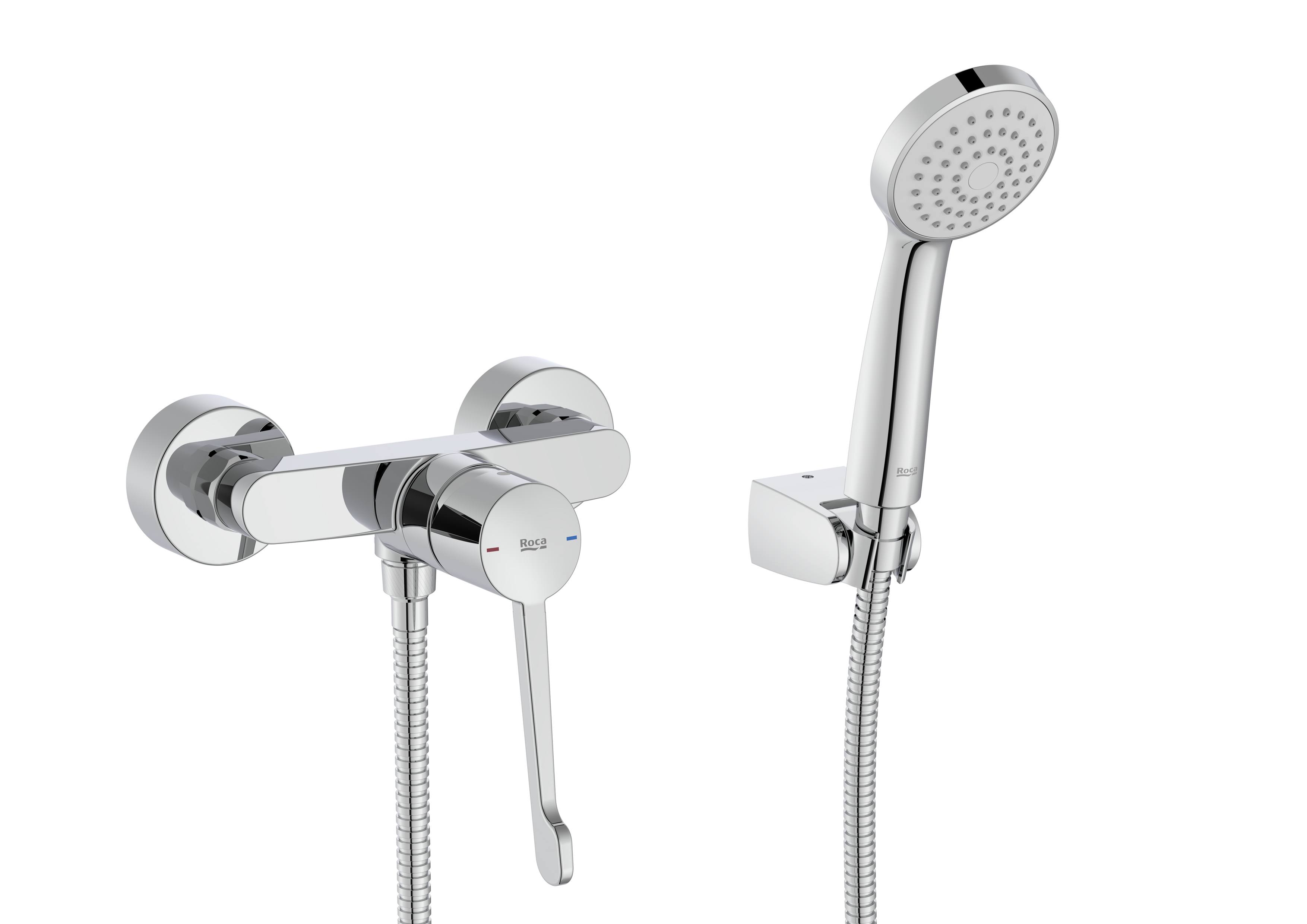 Roca Victoria grifo para ducha a pared cromo A5A205GC00