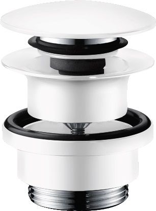 Hansgrohe tapón para lavabo blanco 50100700