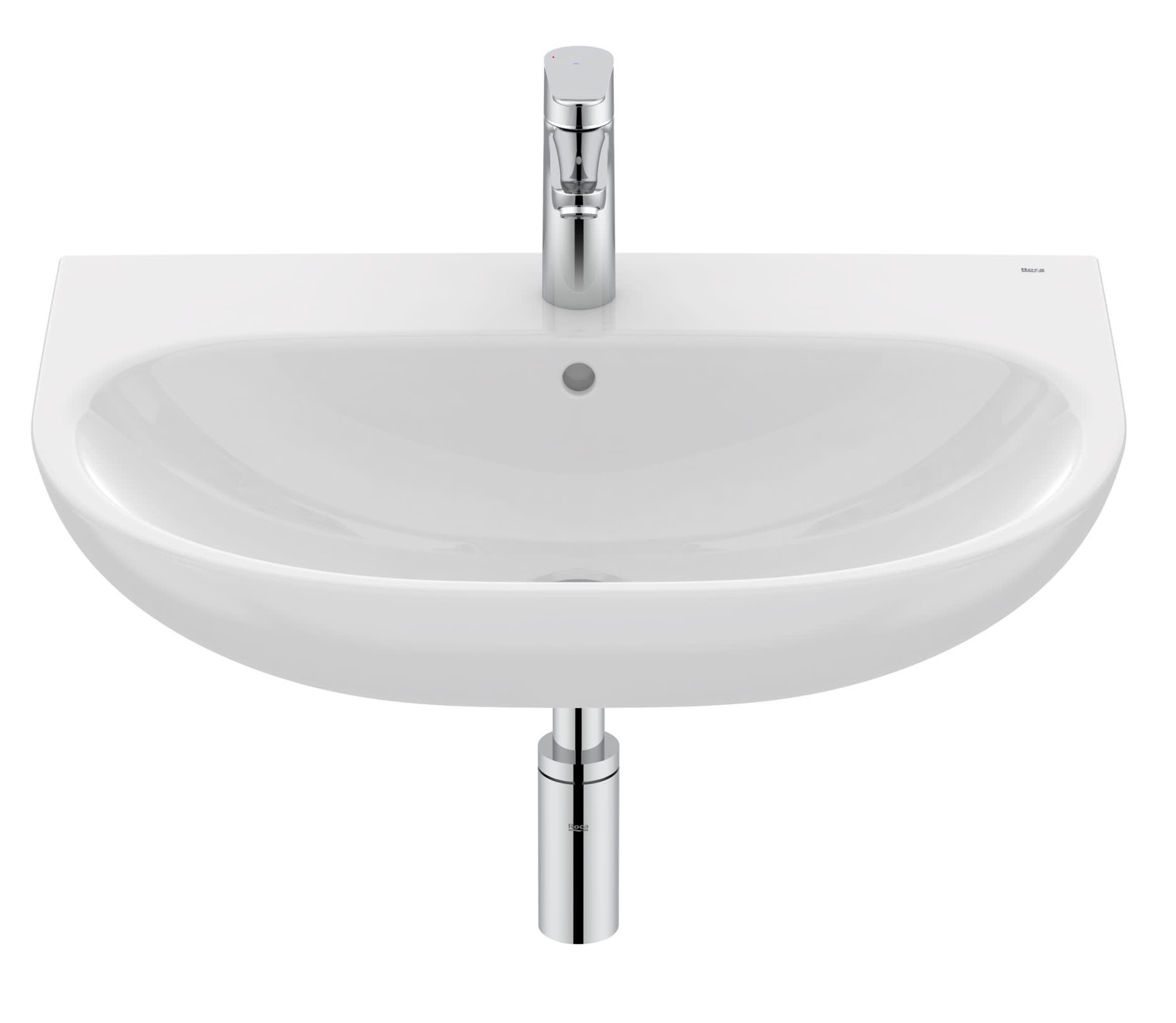 Roca Victoria lavabo 65x49 cm semicircular blanco A325V01000