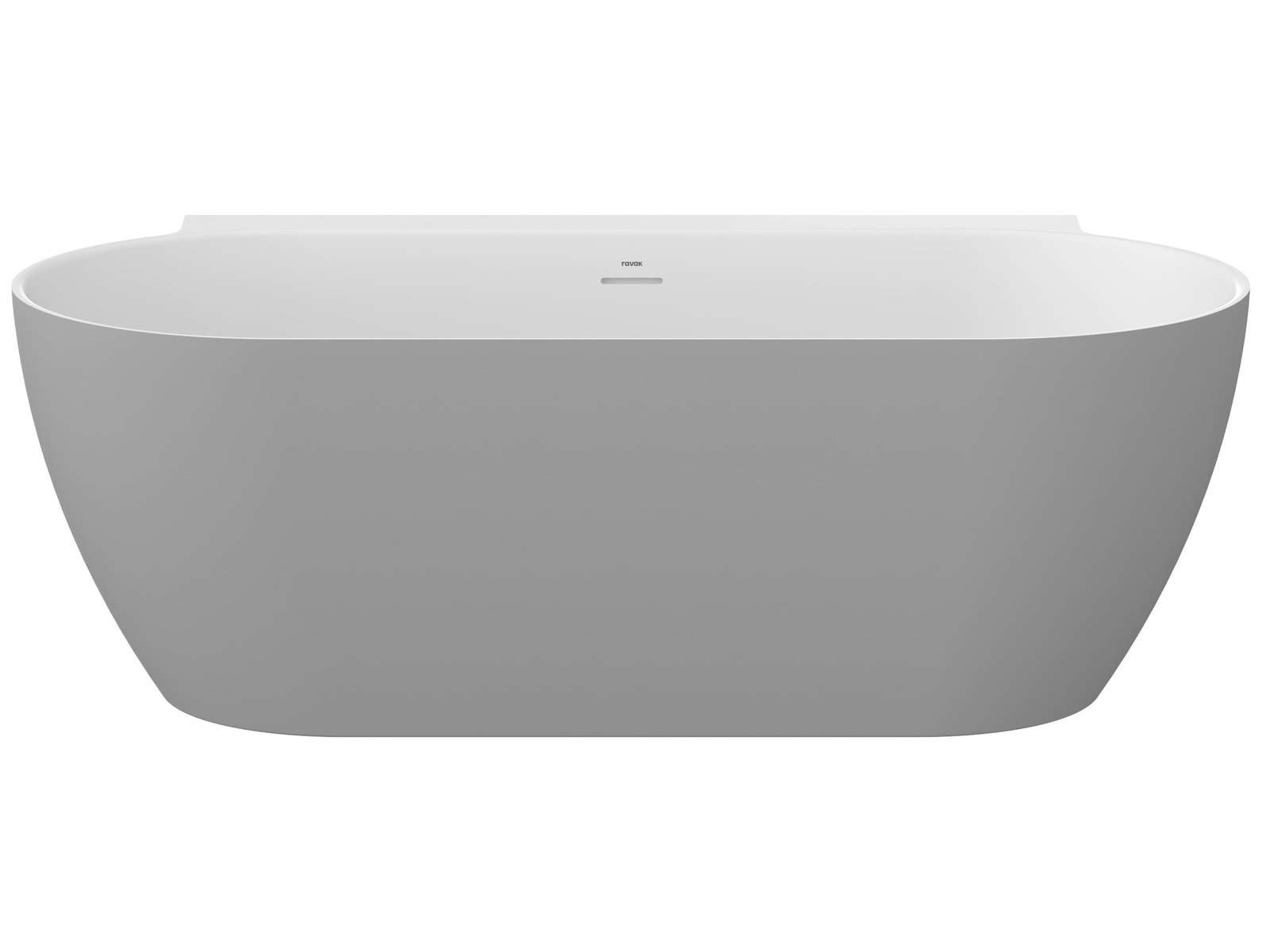 Ravak Freedom W II Tec bañera de pared 170x87 cm oval bicolor CC71500000