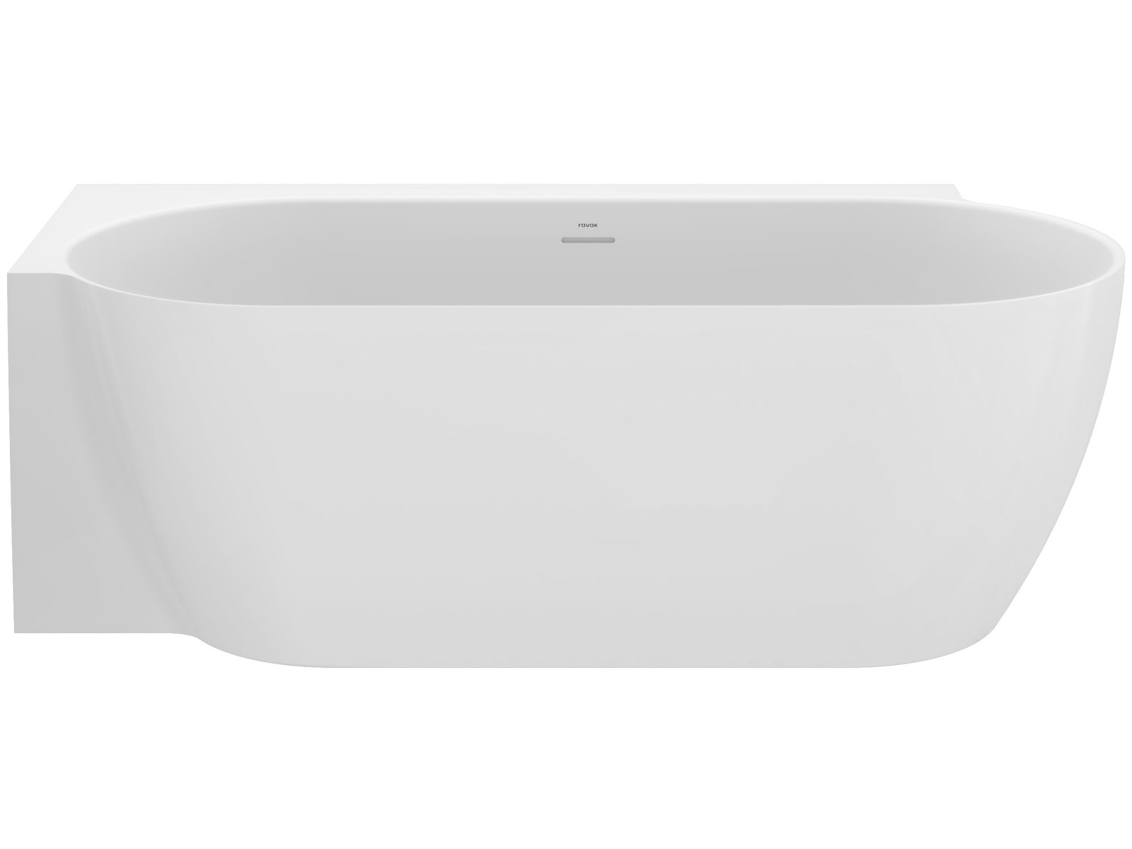 Ravak Freedom Corner II Tec bañera de esquina 175x86 cm oval blanco CC91000000