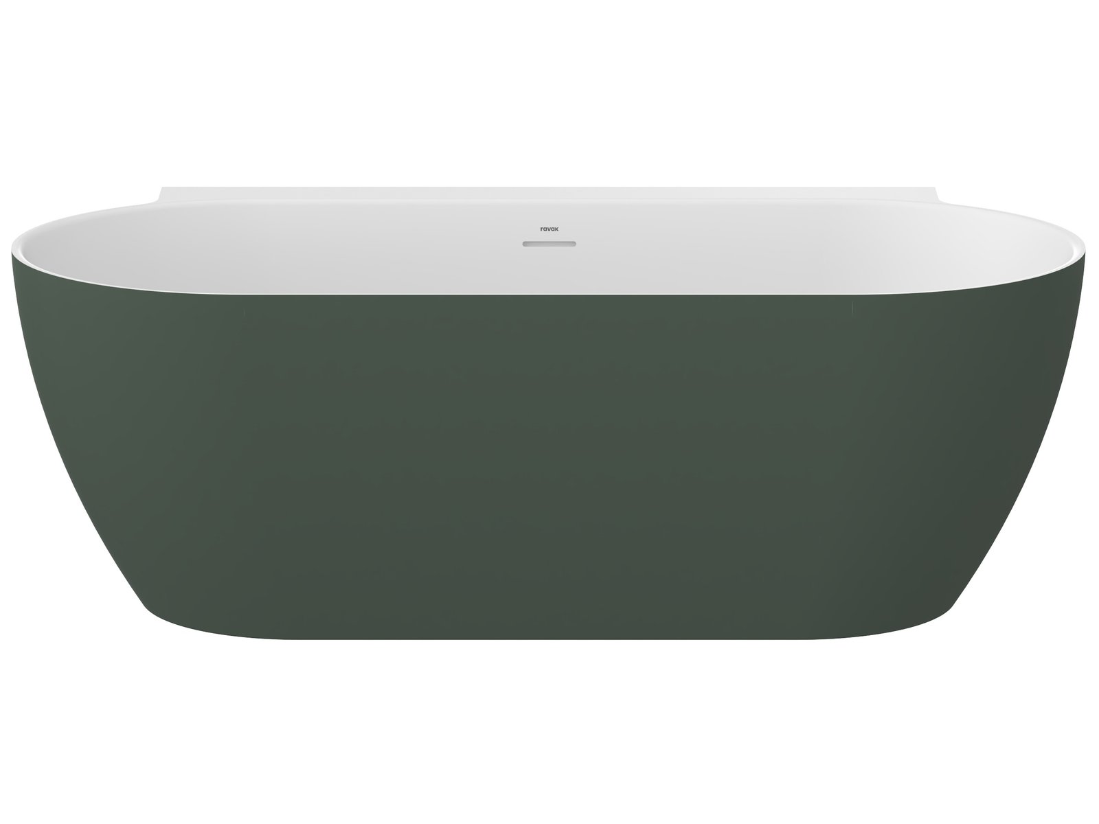 Ravak Freedom W II Tec bañera de pared 170x87 cm oval bicolor CC71200000