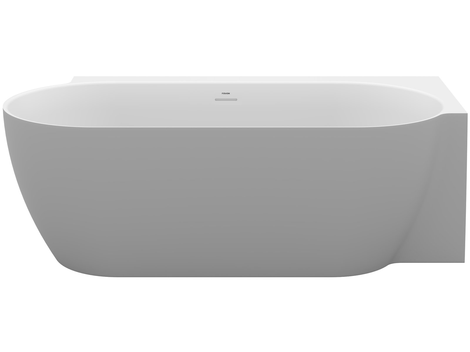 Ravak Freedom Corner II Tec bañera de esquina 175x86 cm oval bicolor CC81500000