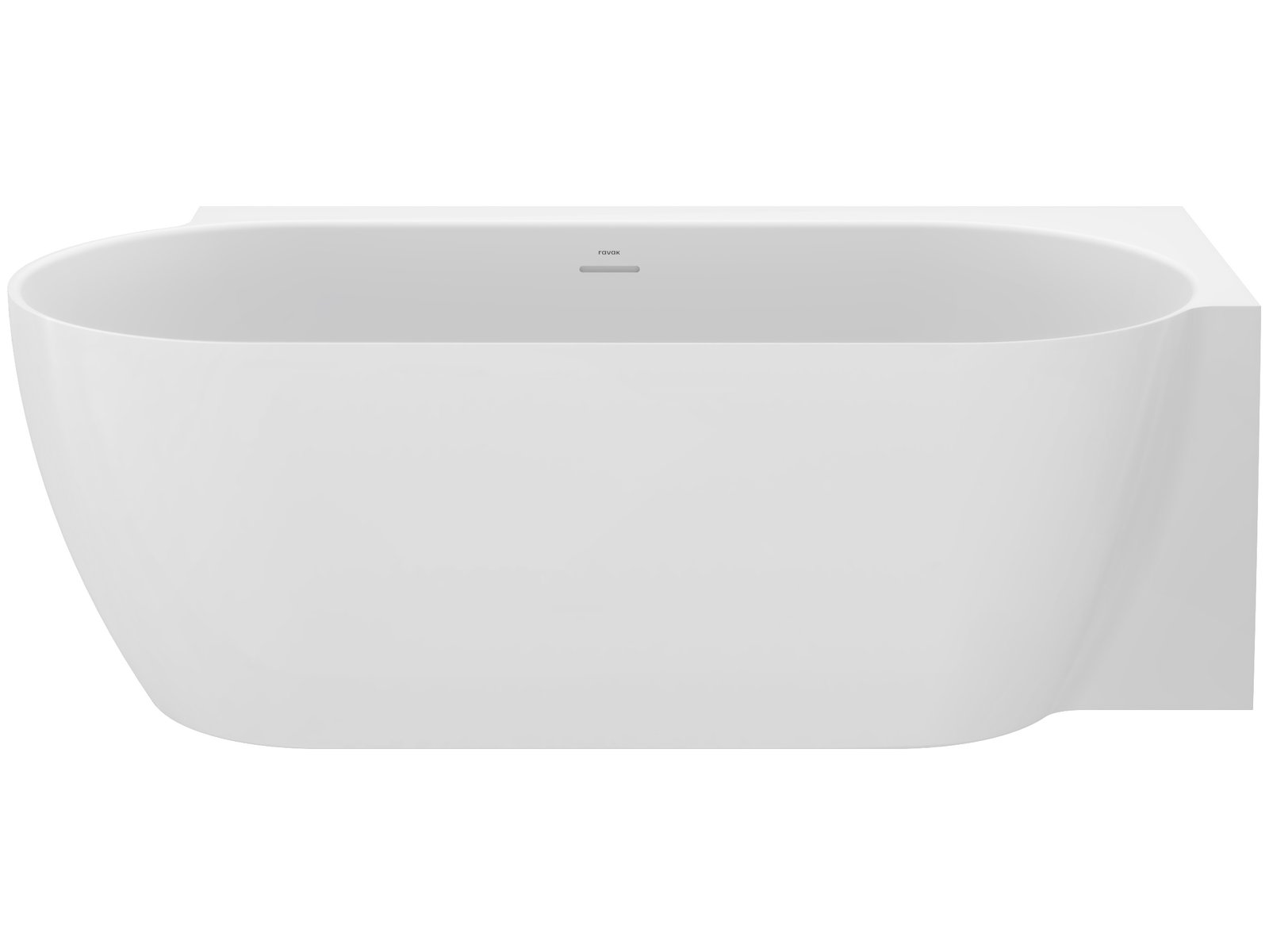 Ravak Freedom Corner II Tec bañera de esquina 175x86 cm oval blanco CC81000000