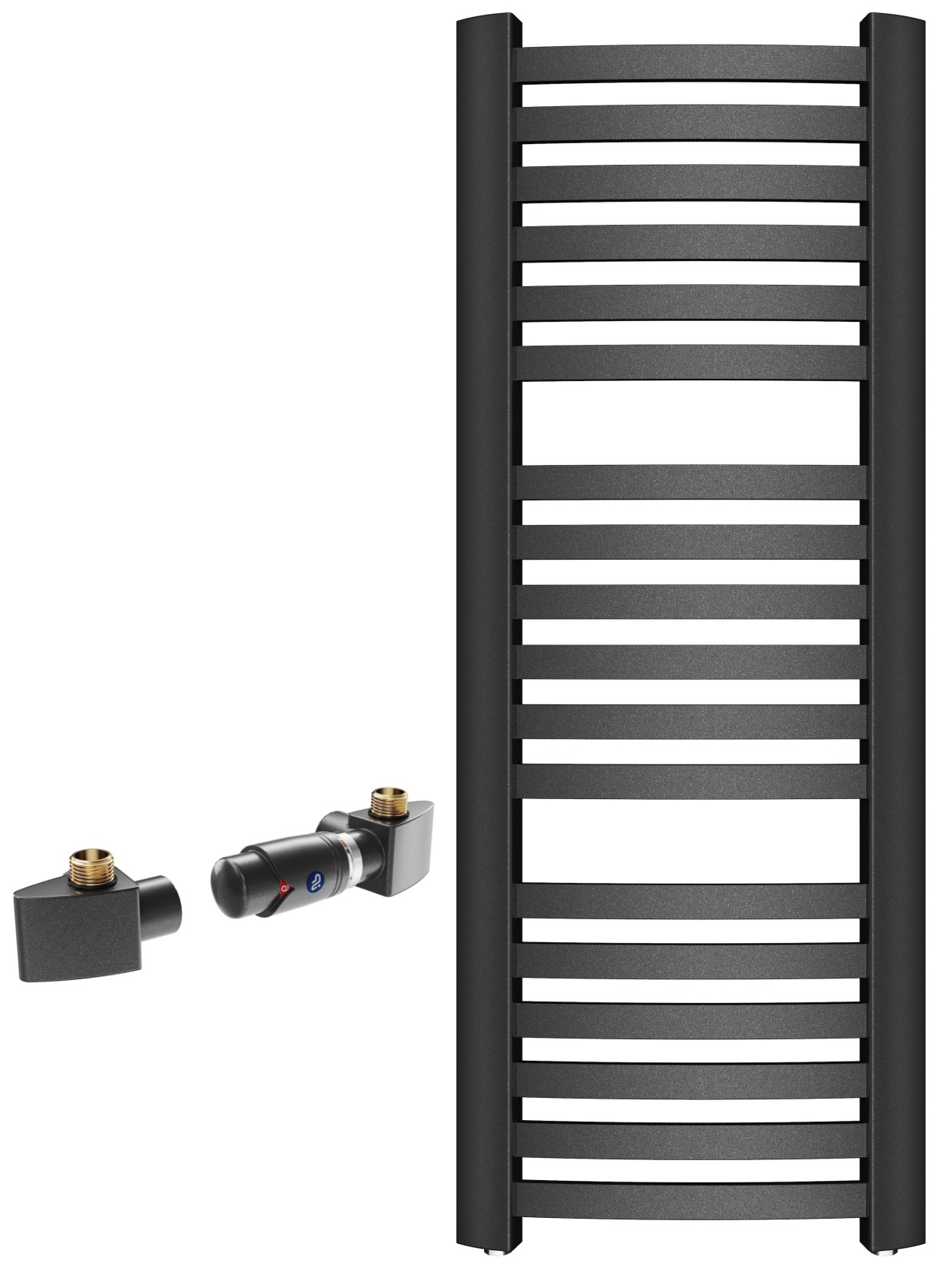Conjunto radiador de baño Instal Projekt Retto RET-40/110C12, kit termostato Instal Projekt Z17 606400001C12