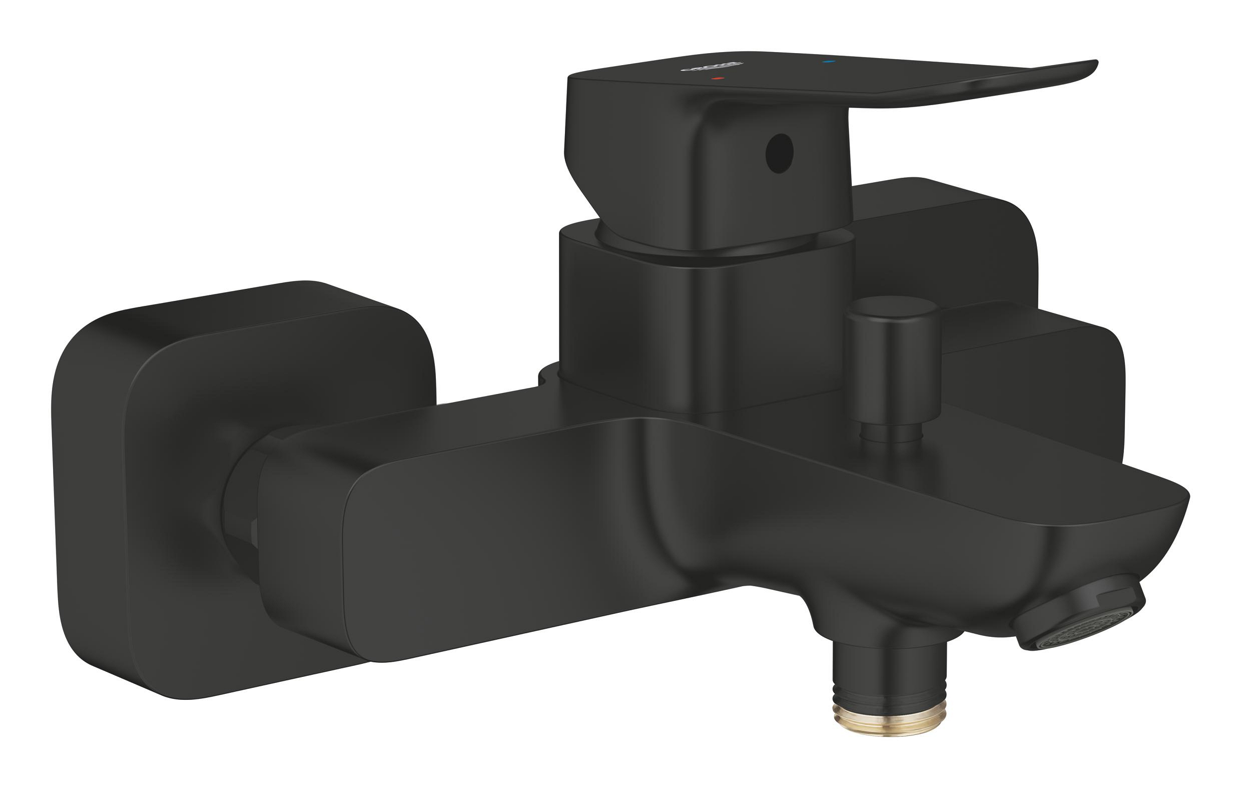Grohe Dice grifo de bañera y ducha a pared negro 1018722430