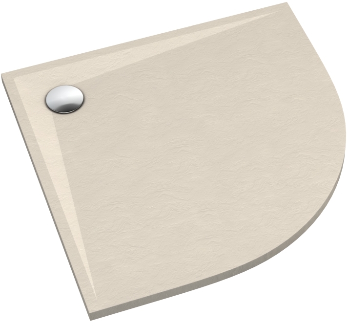 Schedline Libra Cashmere Stone plato de ducha semicircular 90x90 cm beige 3SP.L1O-9090/PK/ST