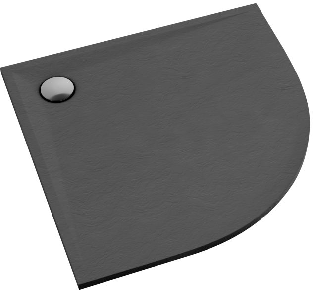 Schedline Libra Anthracite Stone plato de ducha semicircular 80x80 cm antracita 3SP.L1O-8080/A/ST