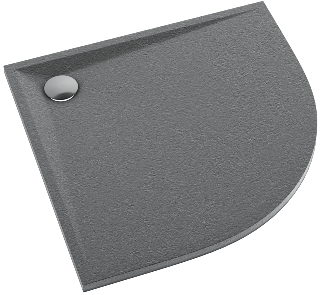 Schedline Libra Anthracite Stone plato de ducha semicircular 90x90 cm antracita 3SP.L1O-9090/A/ST