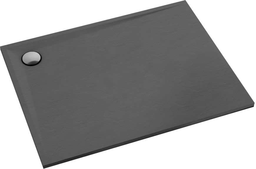 Schedline Libra Anthracite Stone plato de ducha rectangular 80x70 cm antracita 3SP.L1P-7080/A/ST