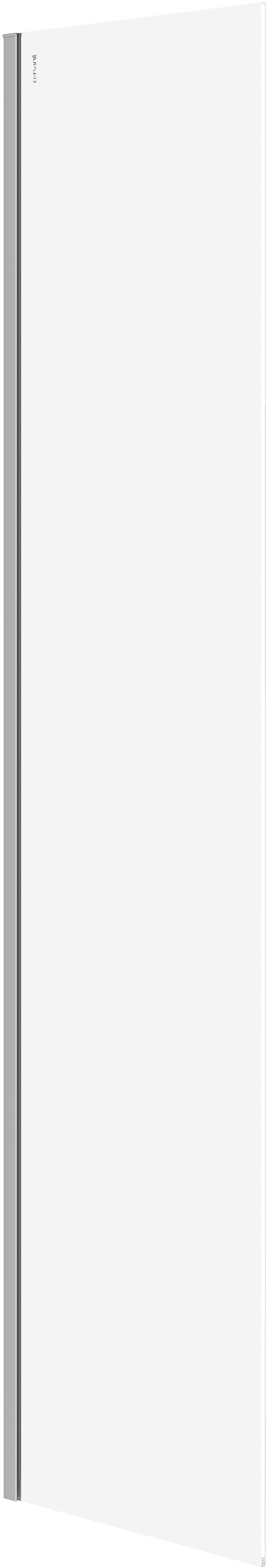 Cersanit Mille mampara de ducha walk-in 50 cm cromo brillante/vidrio transparente S161-014