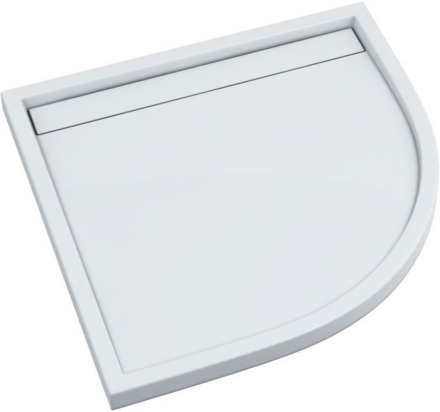 Schedline Estra plato de ducha semicircular 90x90 cm blanco 3SP.E3O-9090