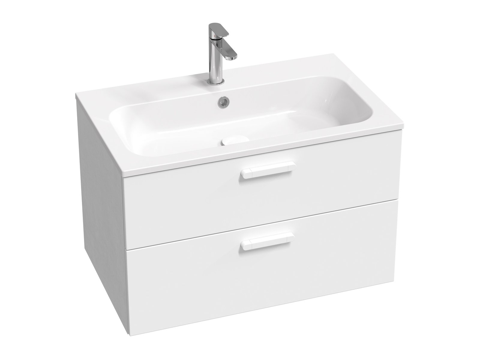 Ravak Chrome armario 80x49x50 cm suspendido, para lavabo blanco X000001778