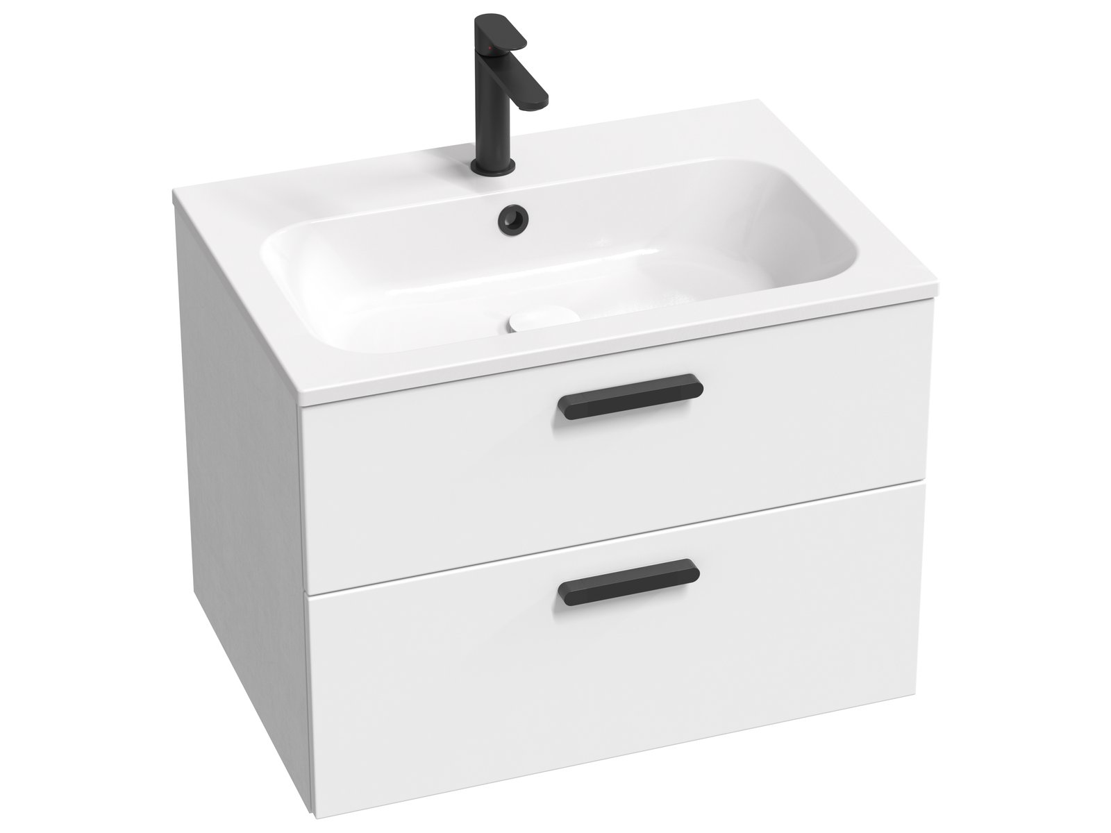 Ravak Chrome armario 70x49x50 cm suspendido, para lavabo blanco X000001745