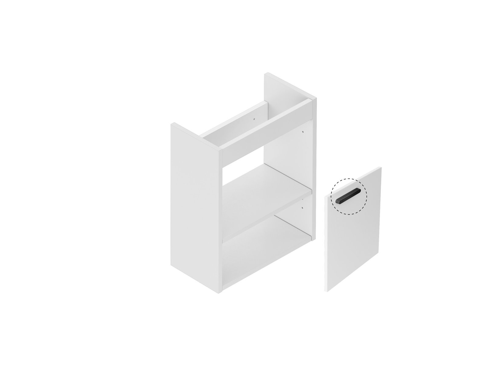 Ravak Chrome estructura de armario 40x22x50 cm suspendido, para lavabo blanco X000001750