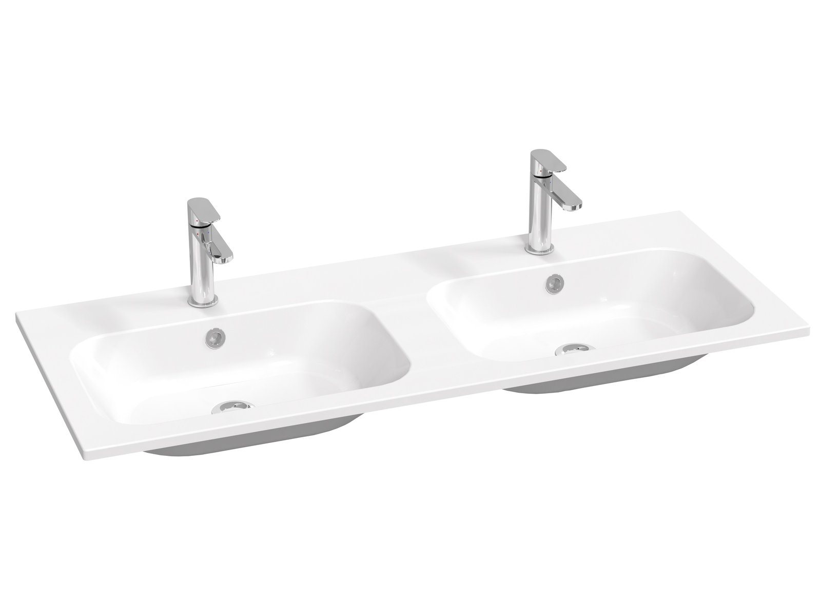 Ravak Chrome lavabo 120x49 cm rectangular para mueble blanco XJG01112001