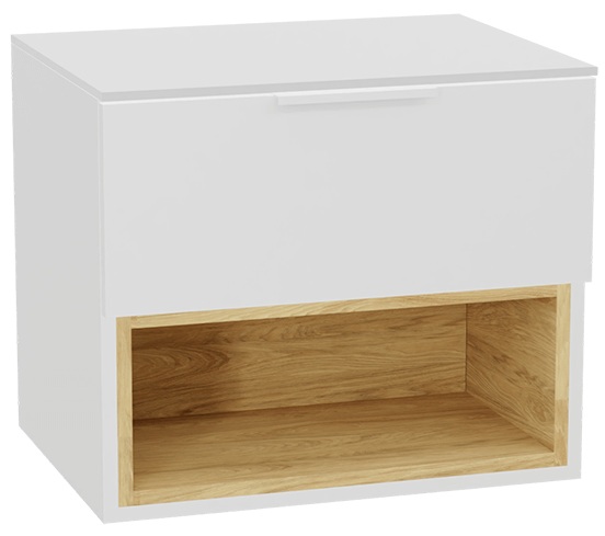 Conjunto estructura de armario Excellent Tuto 2.0 MLEX.2171.600.WHBL, encimera sobre armario Excellent Tuto 2.0 MLEX.2111.600.WH, MLEX.2151.600.02.WH