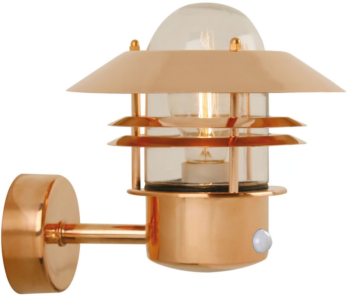 Nordlux Blok lámpara de pared para exteriores 1x60 W cobre 25031030