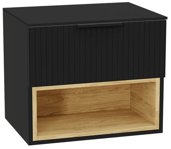 Conjunto estructura de armario Excellent Tuto 2.0 MLEX.2171.600.BKBL, encimera sobre armario Excellent Tuto 2.0 MLEX.2111.600.BK, MLEX.2151.600.03.BK