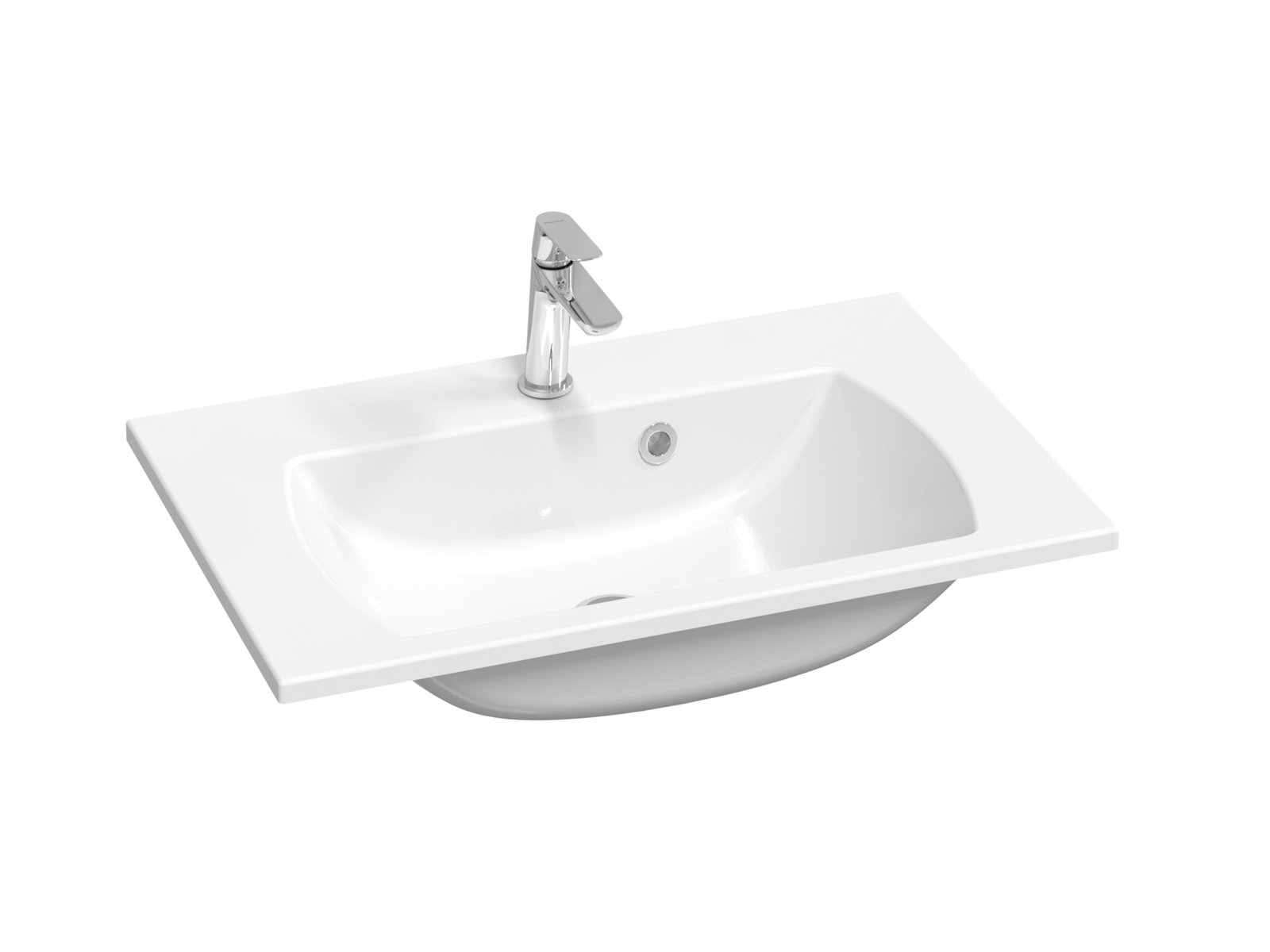 Ravak Classic II lavabo 70x45 cm rectangular para mueble blanco XJX01170001