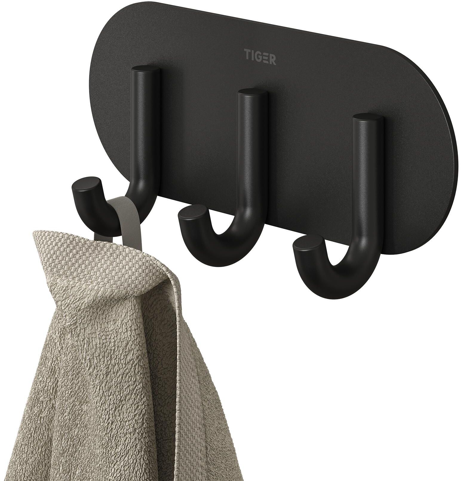 Tiger Classic toallero negro 800743