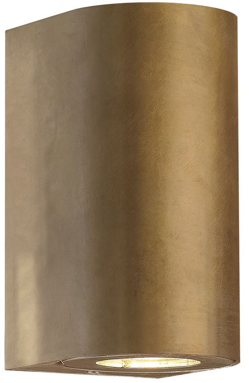 Nordlux Canto Maxi lámpara de pared para exteriores 2x28 W latón 49721035