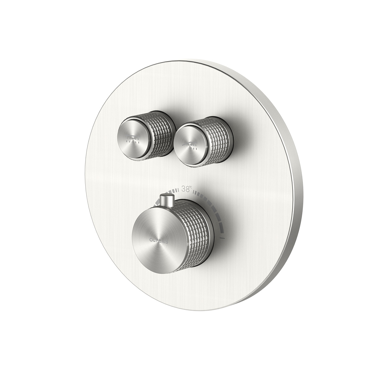 Oltens Onega grifo de bañera y ducha empotrado con termostato níquel 34601910