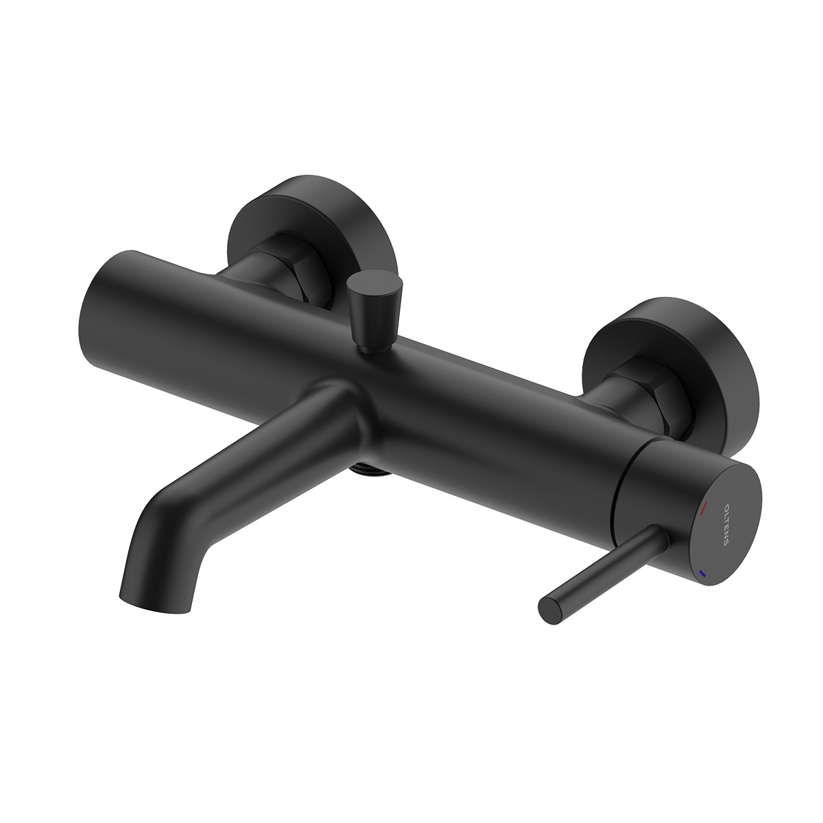 Oltens Molle grifo de bañera y ducha a pared negro mate 34112300