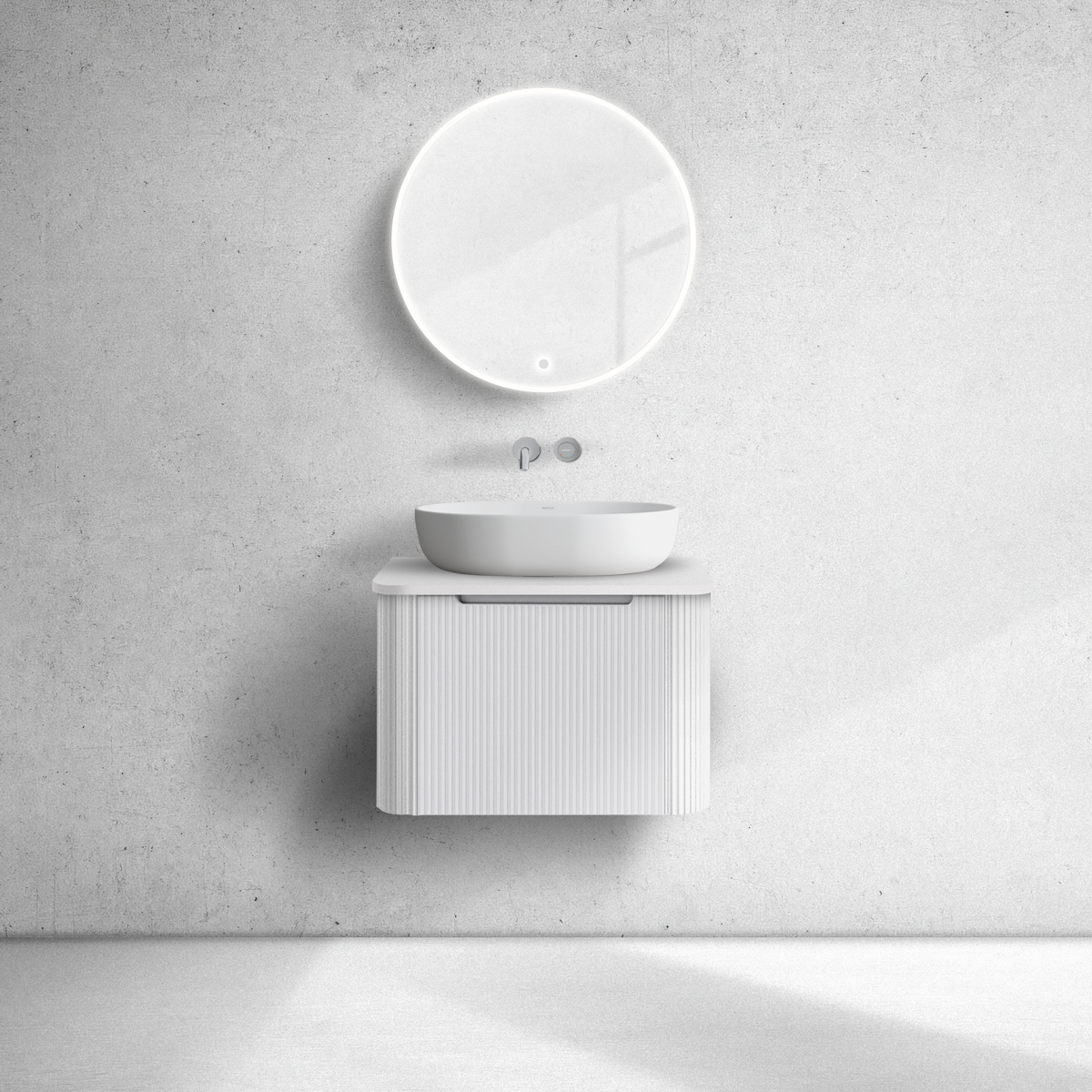 Conjunto armario Oltens Hamnes 60022000, encimera sobre armario Oltens Hamnes 63012000