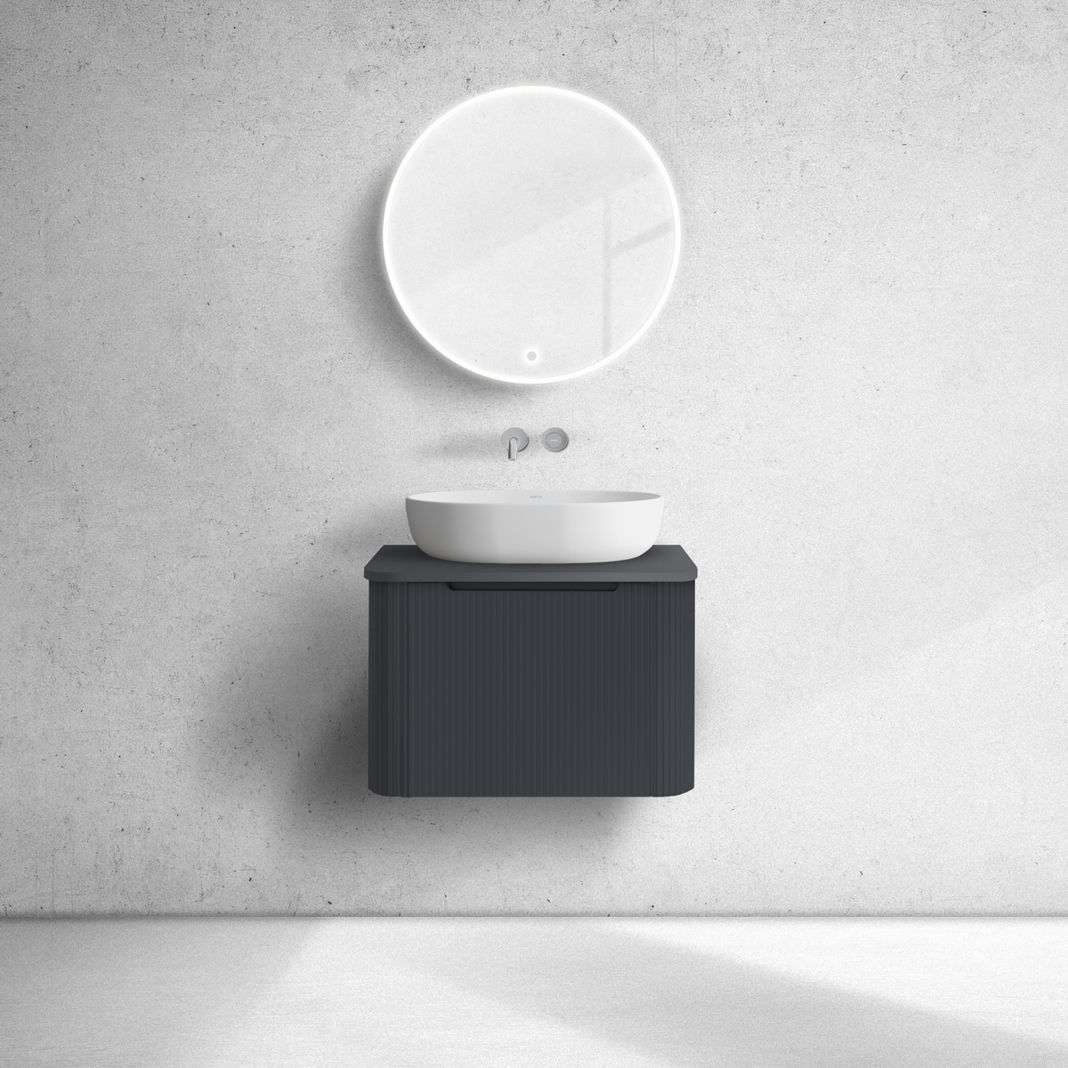 Conjunto armario Oltens Hamnes 60022300, encimera sobre armario Oltens Hamnes 63012300