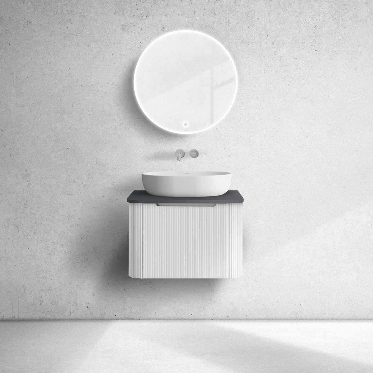 Conjunto armario Oltens Hamnes 60022000, encimera sobre armario Oltens Hamnes 63012300