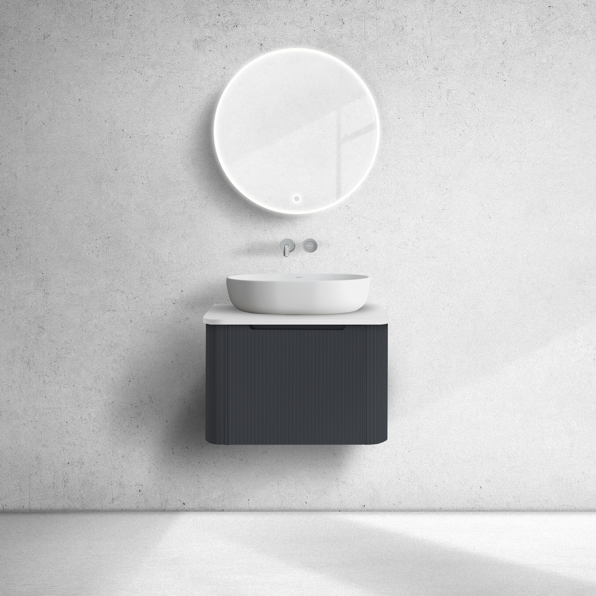 Conjunto armario Oltens Hamnes 60022300, encimera sobre armario Oltens Hamnes 63012000