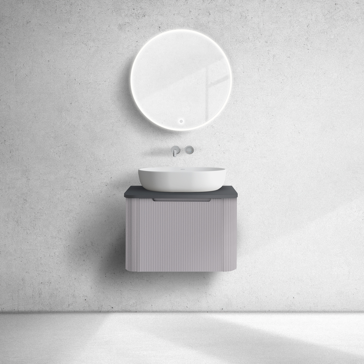 Conjunto armario Oltens Hamnes 60022900, encimera sobre armario Oltens Hamnes 63012300