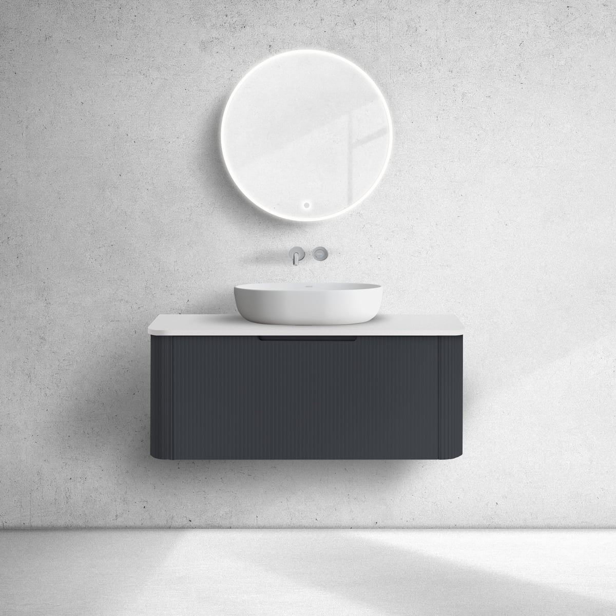 Conjunto armario Oltens Hamnes 60024300, encimera sobre armario Oltens Hamnes 63014000