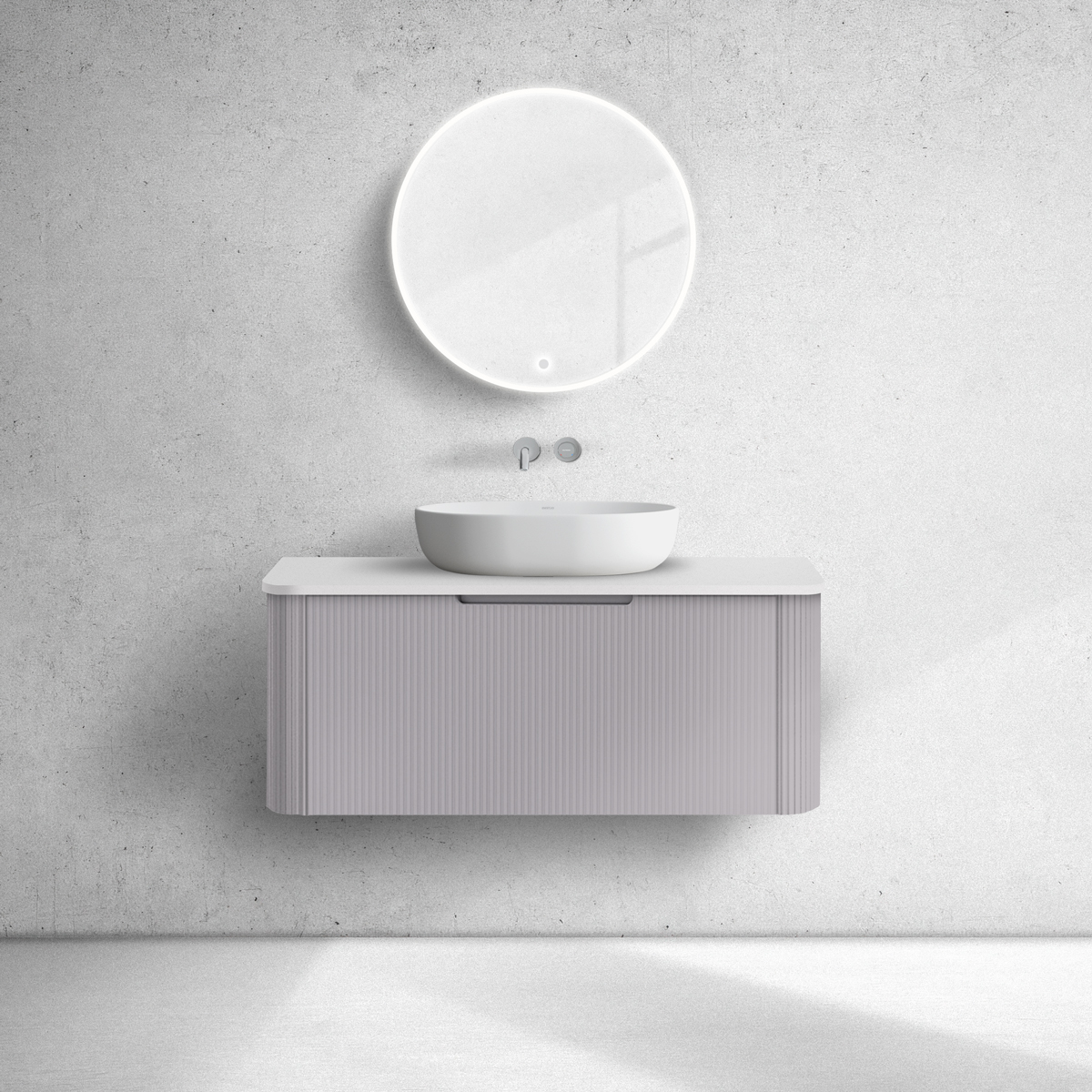 Conjunto armario Oltens Hamnes 60024900, encimera sobre armario Oltens Hamnes 63014000