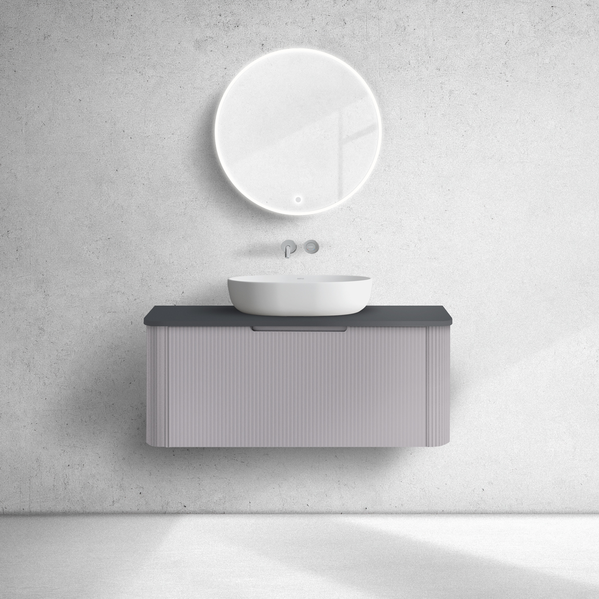 Conjunto armario Oltens Hamnes 60024900, encimera sobre armario Oltens Hamnes 63014300