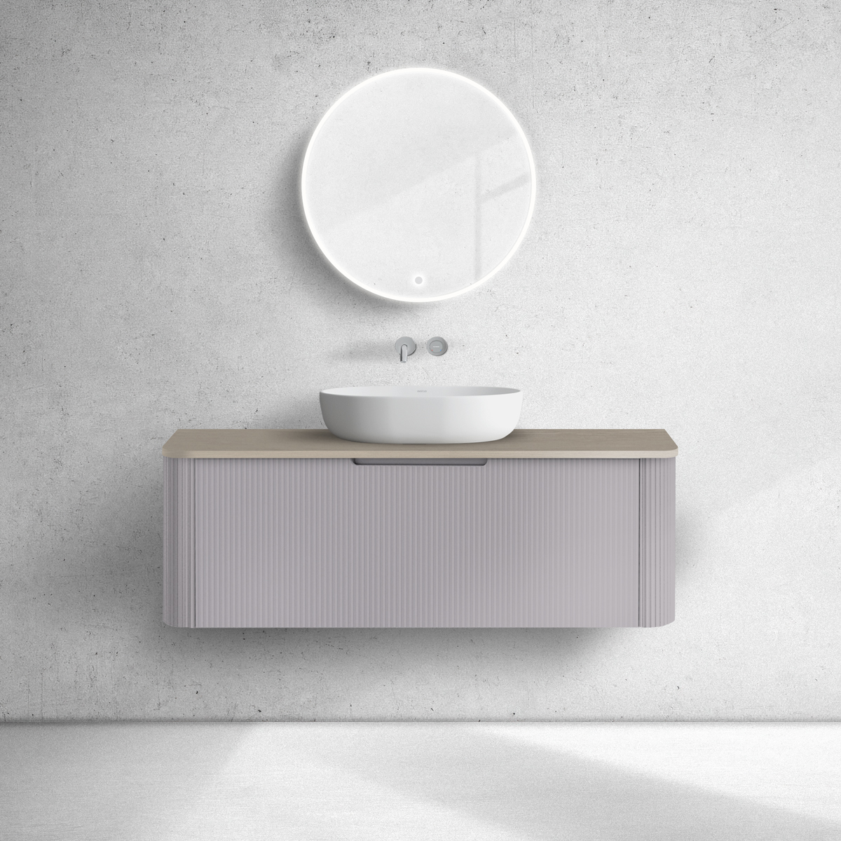 Conjunto armario Oltens Hamnes 60025900, encimera sobre armario Oltens Hamnes 63015060