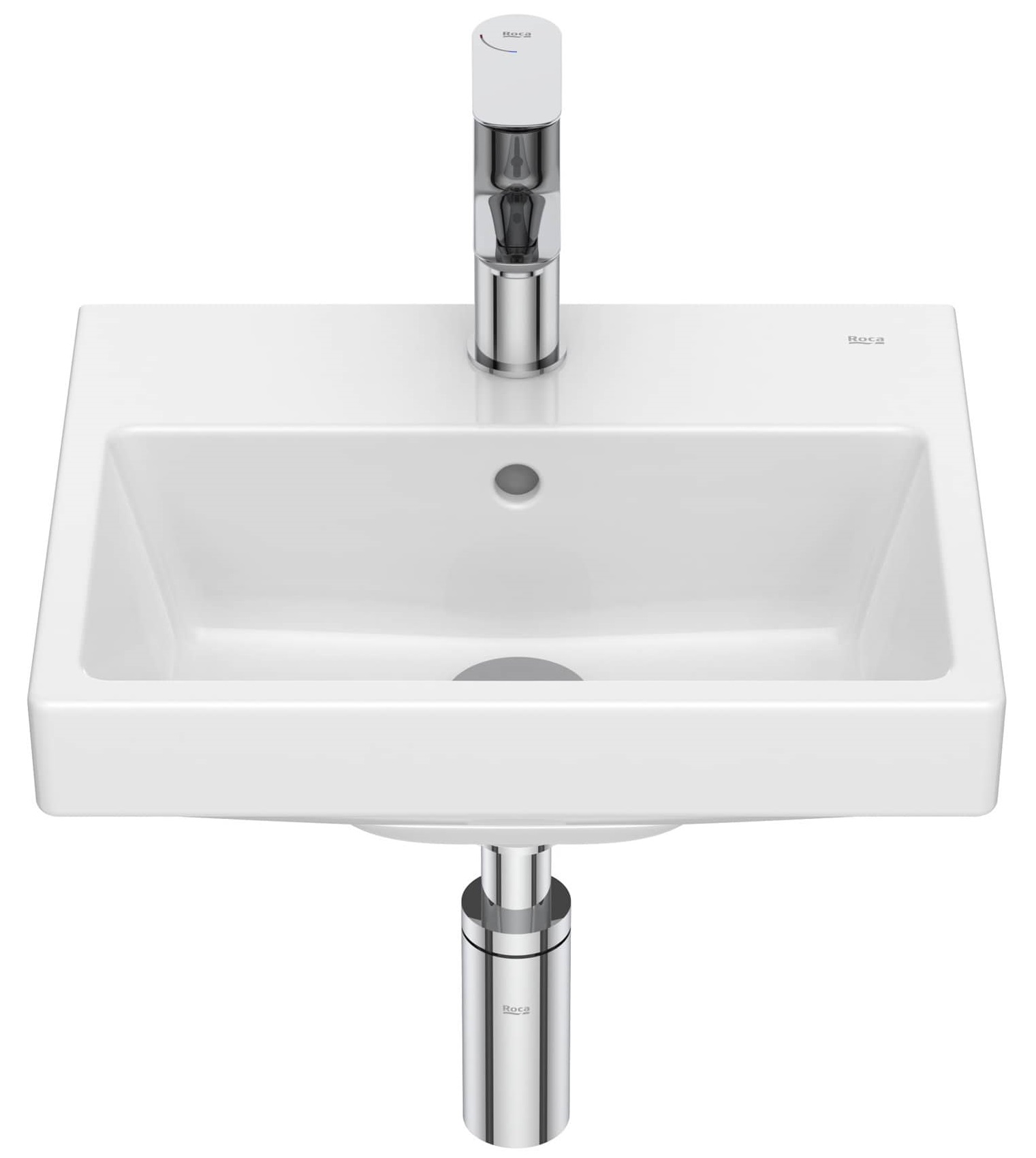 Roca Gap lavabo 40x32 cm rectangular clásico blanco A3270YXS00