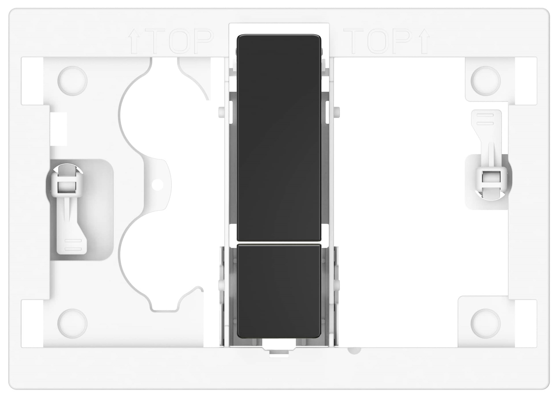 Roca Duplo S mecanismo del pulsador para WC negro A8904213CN