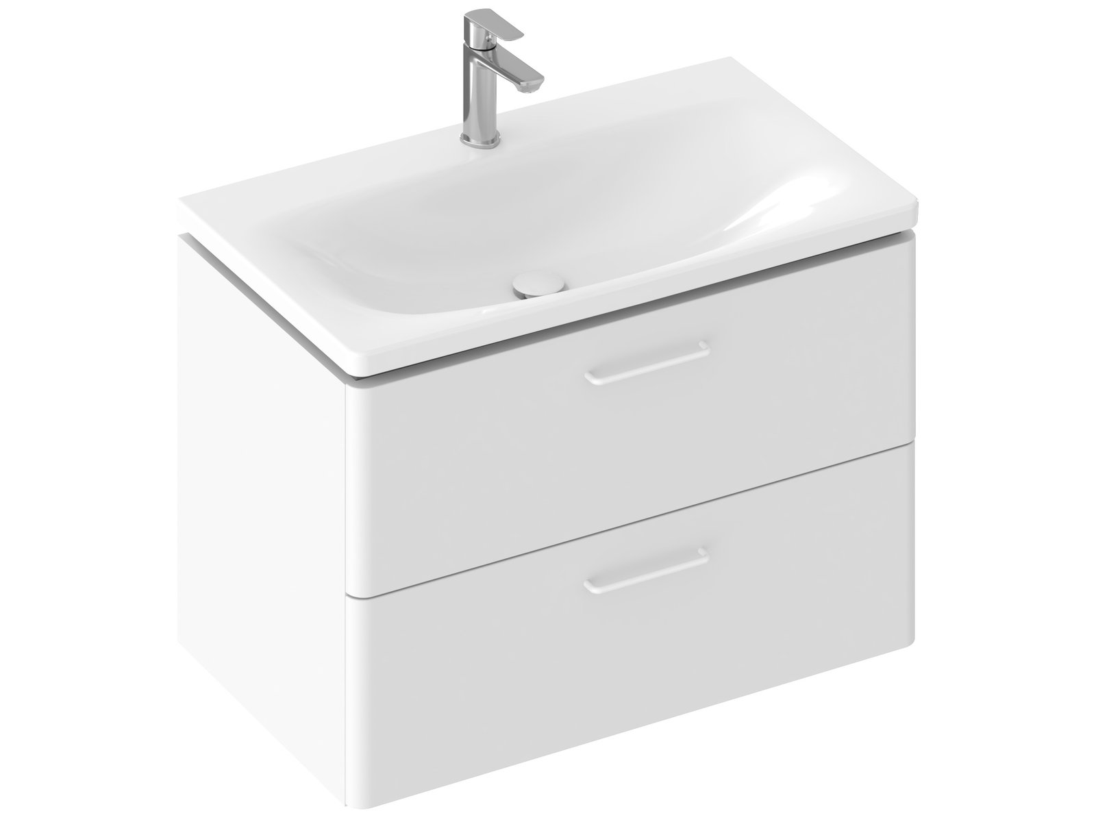Ravak Balance armario 80x46.5x50 cm suspendido, para lavabo blanco X000001815