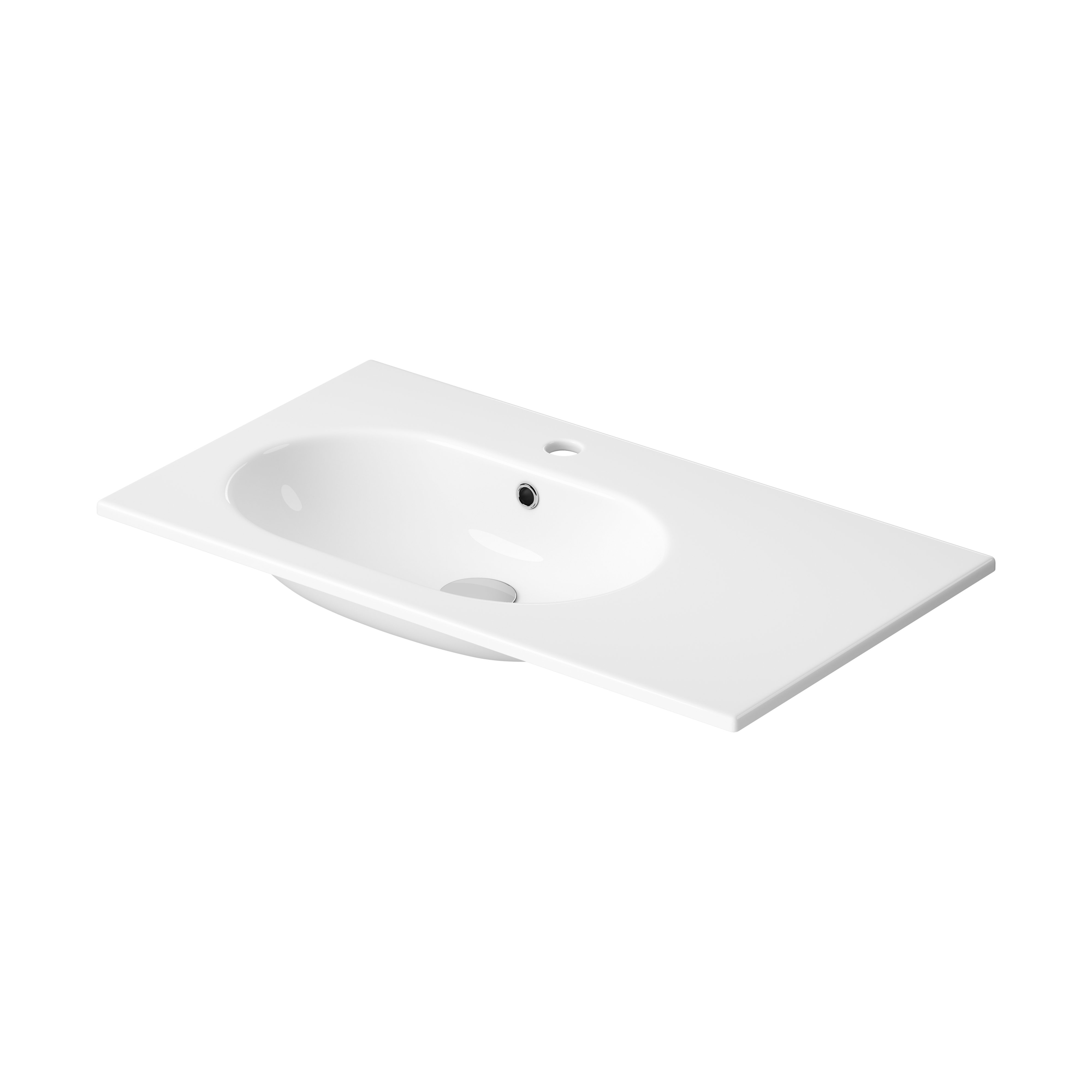 Cersanit Zen lavabo 80x45.5 cm rectangular empotrado blanco K117-003