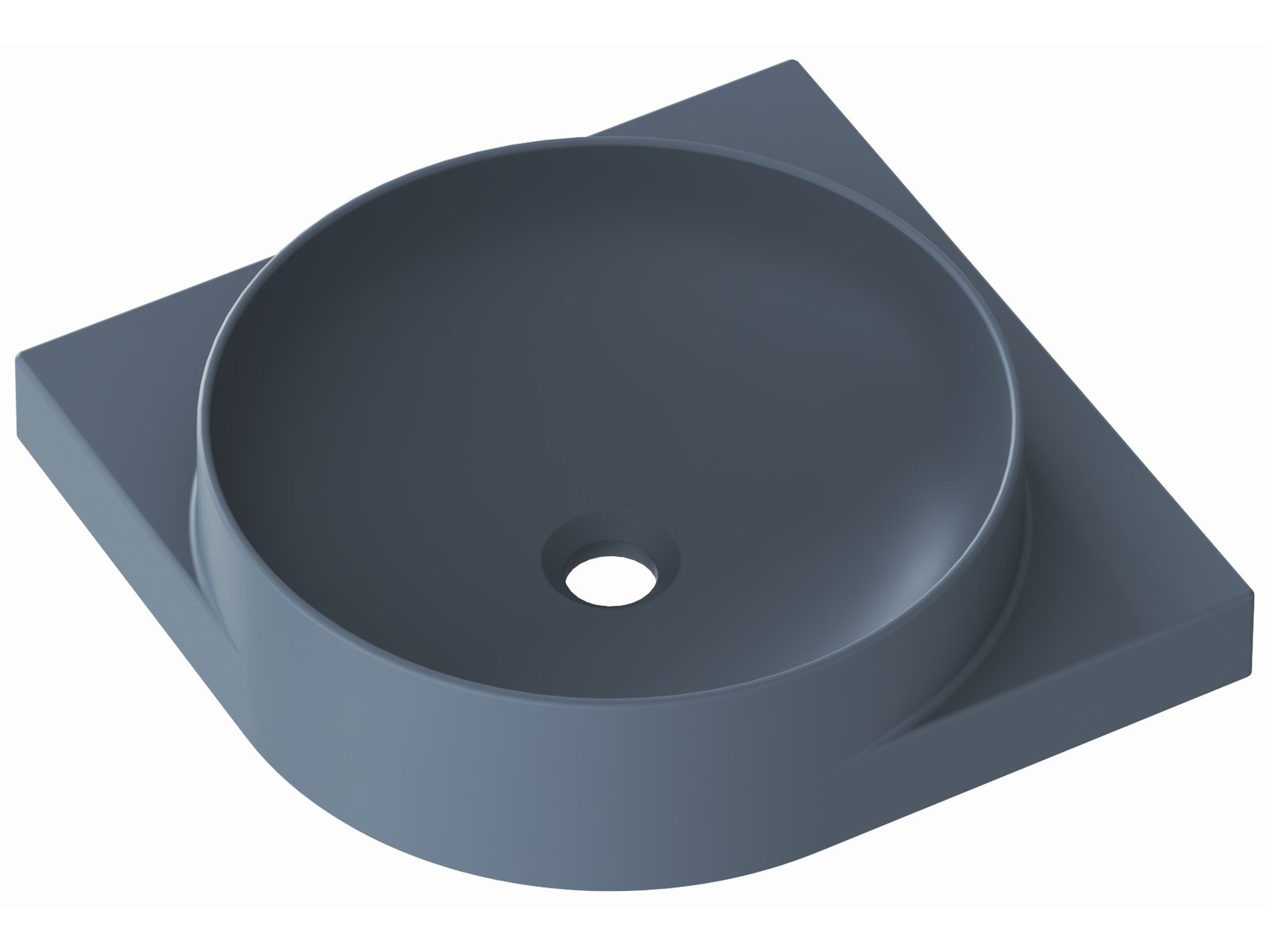 Ravak Yard lavabo 45x45 cm semicircular clásico-para mueble XJX07245000