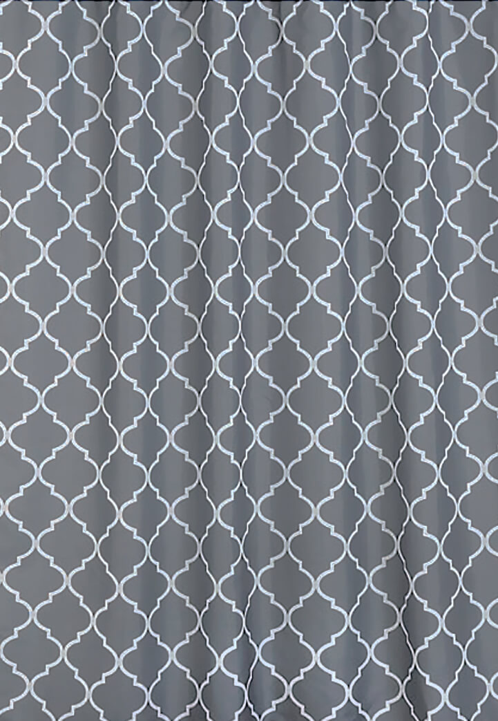 BISK Orient cortina de ducha 180x200 cm gris 06854