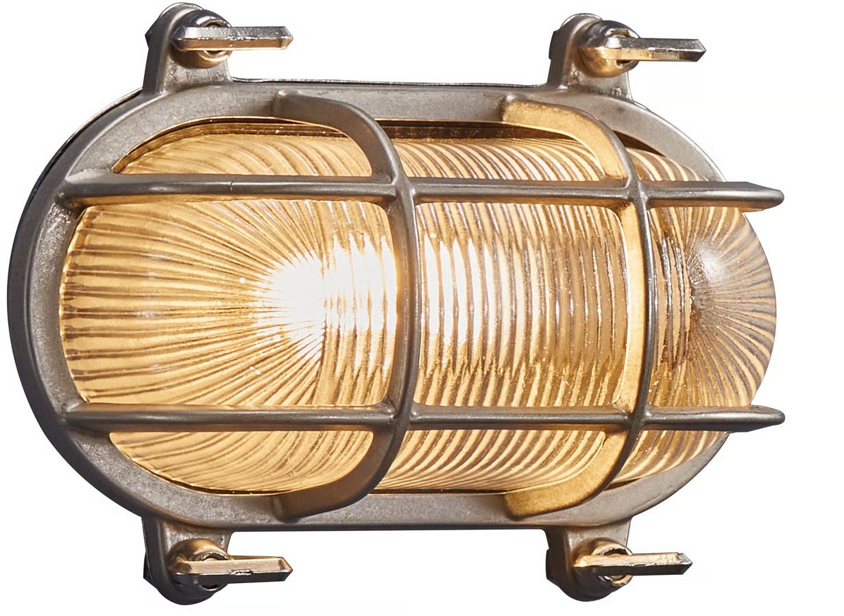 Nordlux Helford lámpara de pared para exteriores 1x12.5 W níquel 49031055