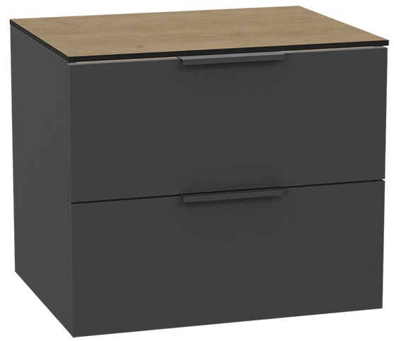 Conjunto estructura de armario Excellent Tuto 2.0 MLEX.2172.600.GRBL, encimera sobre armario Excellent Tuto 2.0 MLEX.2116.600.BL, MLEX.2151.600.02.GR